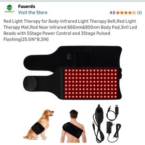 Infrared Light Therapy Device - Black